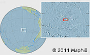 Savanna Style Location Map of the area around 30° 52' 1" S, 117° 13' 29" W, hill shading