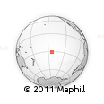 Outline Map of the Area around 30° 52' 1" S, 143° 34' 29" W, rectangular outline