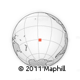 Outline Map of the Area around 30° 52' 1" S, 145° 16' 30" W, rectangular outline