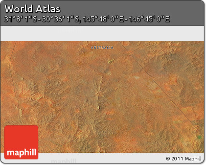 Satellite 3D Map of the Area around 30° 52' 1" S, 146° 16' 30" E