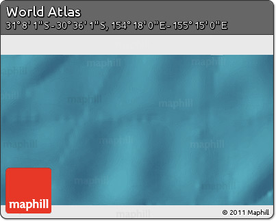 Satellite 3D Map of the Area around 30° 52' 1" S, 154° 46' 30" E