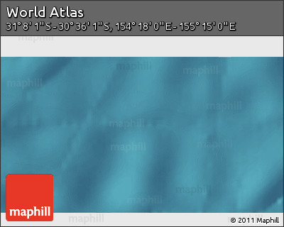 Satellite 3D Map of the Area around 30° 52' 1" S, 154° 46' 30" E