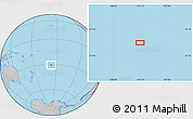 Gray Location Map of the area around 30° 52' 1" S, 157° 10' 30" W