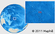 Shaded Relief Location Map of the area around 30° 52' 1" S, 157° 10' 30" W