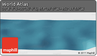 Satellite Panoramic Map of the Area around 30° 52' 1" S, 157° 10' 30" W