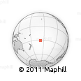 Outline Map of the Area around 30° 52' 1" S, 158° 1' 30" W, rectangular outline