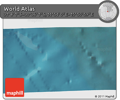 Satellite 3D Map of the Area around 30° 52' 1" S, 15° 22' 30" E
