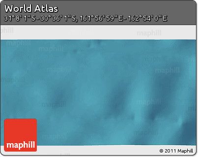 Satellite 3D Map of the Area around 30° 52' 1" S, 162° 25' 30" E