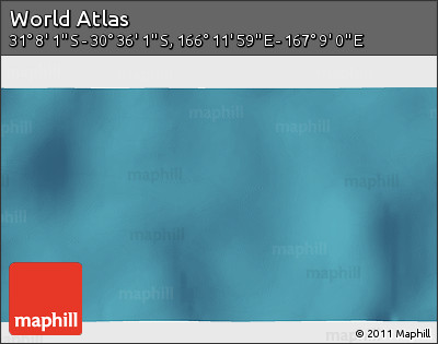 Satellite 3D Map of the Area around 30° 52' 1" S, 166° 40' 30" E