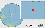 Savanna Style Location Map of the area around 30° 52' 1" S, 168° 13' 29" W