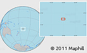 Gray Location Map of the area around 30° 52' 1" S, 169° 4' 29" W