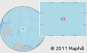 Gray Location Map of the area around 30° 52' 1" S, 170° 46' 30" W