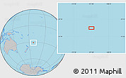 Gray Location Map of the area around 30° 52' 1" S, 171° 37' 30" W