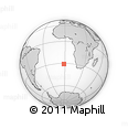 Outline Map of the Area around 30° 52' 1" S, 1° 37' 30" W, rectangular outline