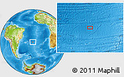 Physical Location Map of the area around 30° 52' 1" S, 20° 19' 30" W