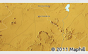 Physical 3D Map of the area around 30° 52' 1" S, 23° 1' 29" E