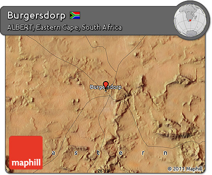Satellite Map of Burgersdorp
