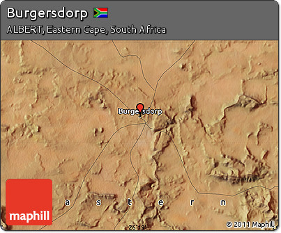 Satellite Map of Burgersdorp