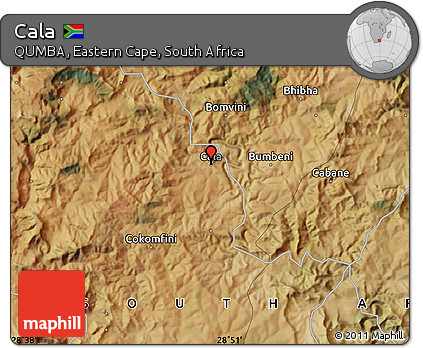 Satellite Map of Cala
