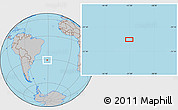 Gray Location Map of the area around 30° 52' 1" S, 31° 22' 30" W