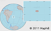 Gray Location Map of the area around 30° 52' 1" S, 32° 13' 30" W