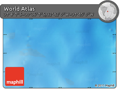 Physical Map of the Area around 30° 52' 1" S, 32° 13' 30" W