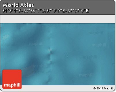 Satellite 3D Map of the Area around 30° 52' 1" S, 37° 28' 30" E