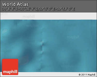 Satellite 3D Map of the Area around 30° 52' 1" S, 37° 28' 30" E