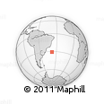 Outline Map of the Area around 30° 52' 1" S, 38° 10' 29" W, rectangular outline