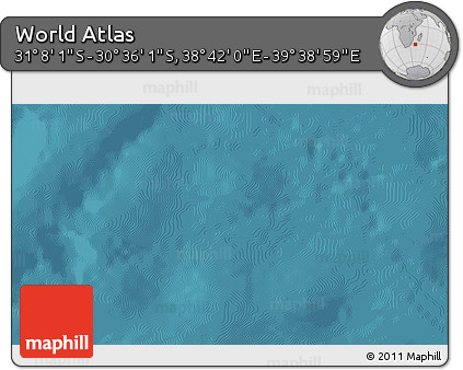 Satellite 3D Map of the Area around 30° 52' 1" S, 39° 10' 29" E