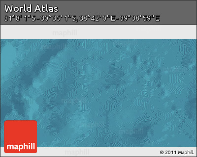 Satellite 3D Map of the Area around 30° 52' 1" S, 39° 10' 29" E