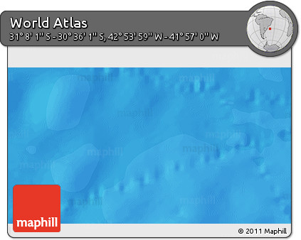 Political 3D Map of the Area around 30° 52' 1" S, 42° 25' 29" W