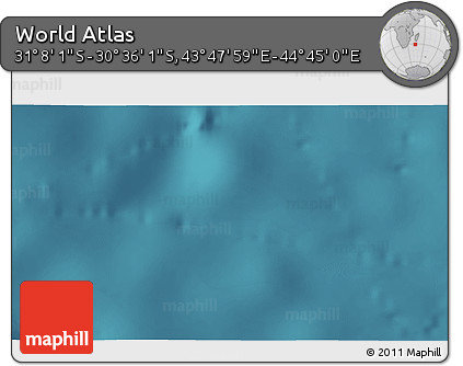 Satellite 3D Map of the Area around 30° 52' 1" S, 44° 16' 29" E