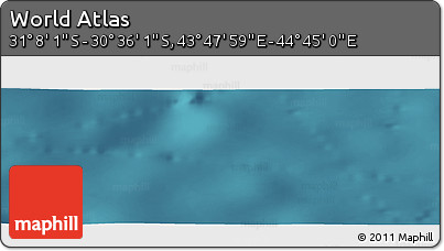 Satellite Panoramic Map of the Area around 30° 52' 1" S, 44° 16' 29" E