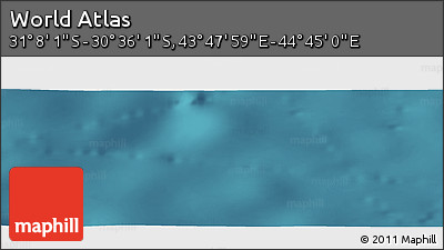 Satellite Panoramic Map of the Area around 30° 52' 1" S, 44° 16' 29" E