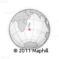 Outline Map of the Area around 30° 52' 1" S, 47° 40' 29" E, rectangular outline