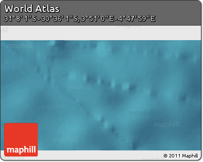 Satellite 3D Map of the Area around 30° 52' 1" S, 4° 19' 30" E