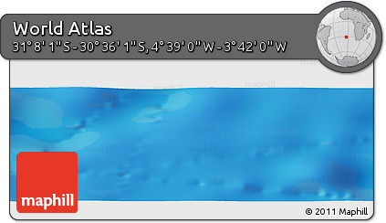 Physical Panoramic Map of the Area around 30° 52' 1" S, 4° 10' 30" W