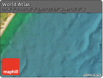 Satellite Map of the Area around 30° 52' 1" S, 50° 4' 30" W