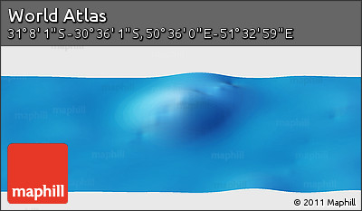 Physical Panoramic Map of the Area around 30° 52' 1" S, 51° 4' 30" E