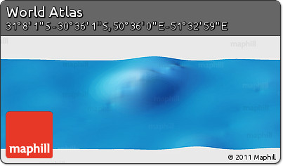 Physical Panoramic Map of the Area around 30° 52' 1" S, 51° 4' 30" E