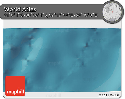 Satellite 3D Map of the Area around 30° 52' 1" S, 52° 46' 29" E