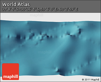 Satellite 3D Map of the Area around 30° 52' 1" S, 59° 34' 30" E
