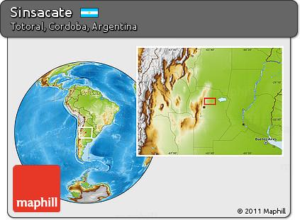 Physical Location Map of Sinsacate