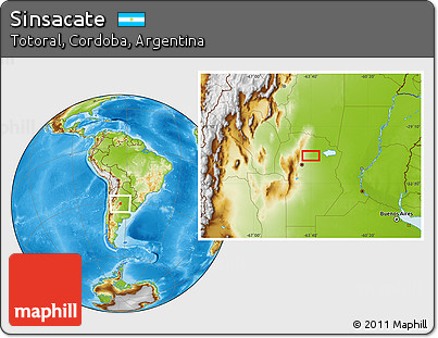 Physical Location Map of Sinsacate