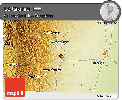 Physical 3D Map of La Granja