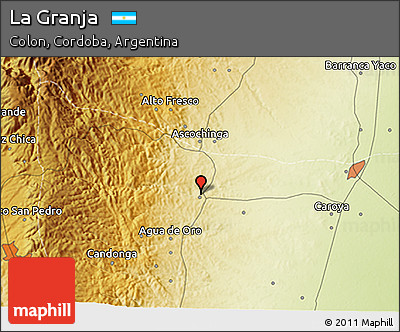 Physical 3D Map of La Granja