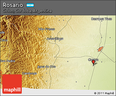 Physical 3D Map of Rosario