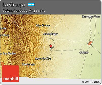 Physical 3D Map of La Granja
