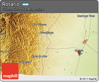 Physical 3D Map of Rosario